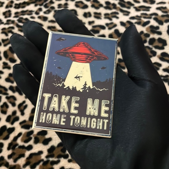Take Me Home Tonight 👽Fridge Magnet UFO Alien X-Files Spaceship Area 51 Roswell - Picture 3 of 11